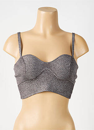 Top gris NOISY MAY femme