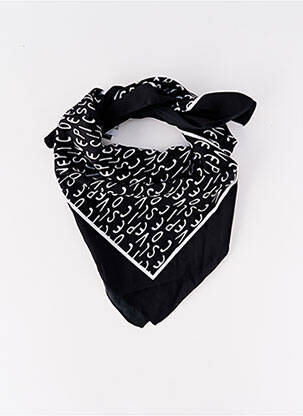 Foulard noir PIECES pour femme