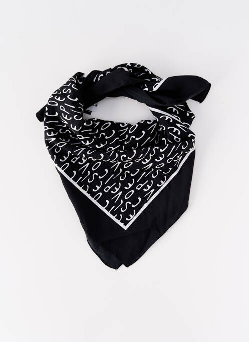 Foulard noir PIECES pour femme