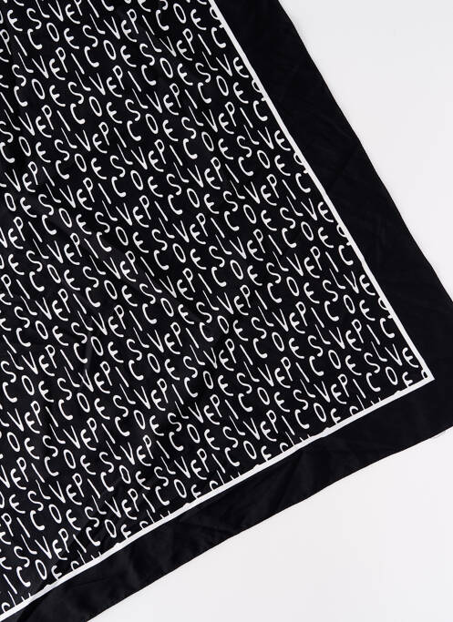 Foulard noir PIECES pour femme
