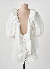 Blouse blanc MANGO femme seconde vue