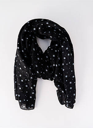Foulard noir PIECES pour femme