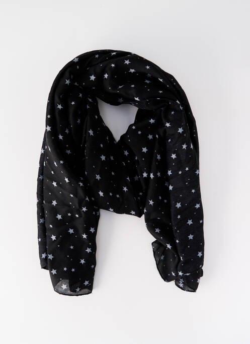 Foulard noir PIECES pour femme