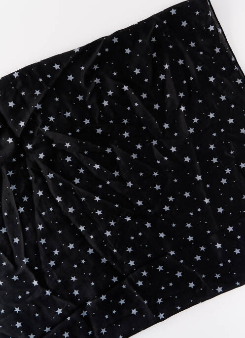 Foulard noir PIECES pour femme