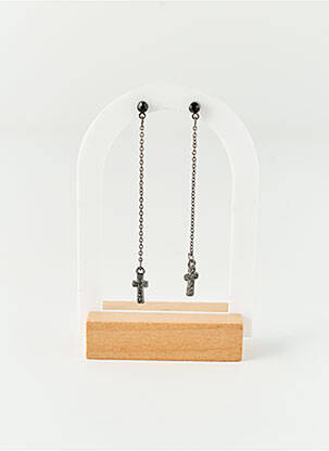 Boucles d’oreilles argent AB STUDIO femme