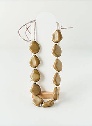 Collier beige GET INFECTED femme