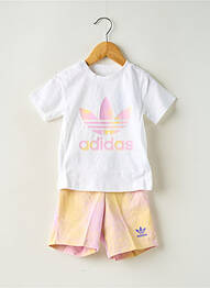 Ensemble short blanc ADIDAS fille