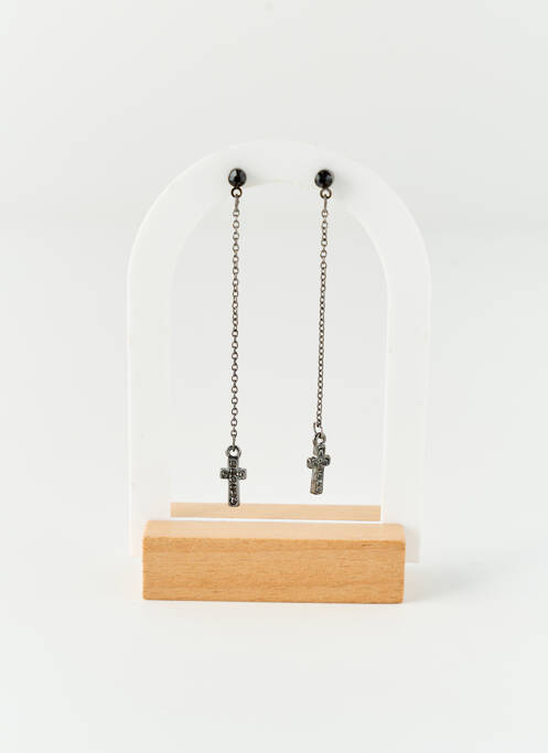 Boucles d’oreilles argent AB STUDIO femme