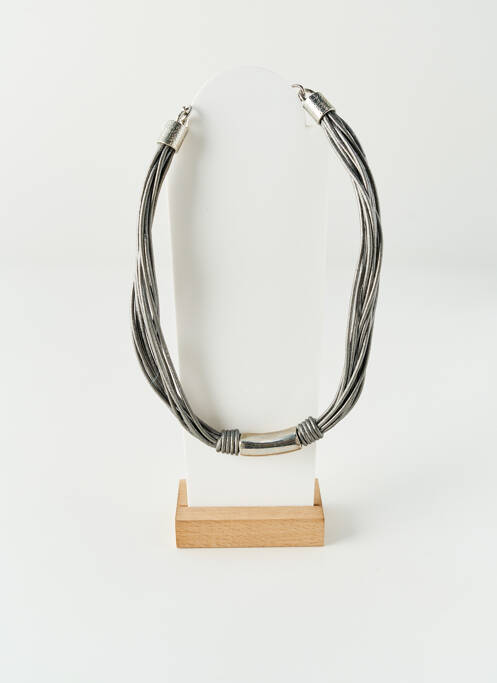 Collier gris GET INFECTED femme