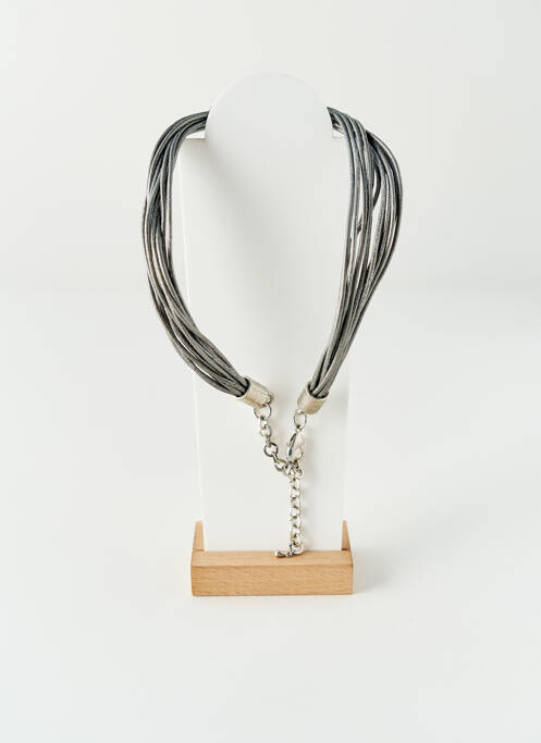 Collier gris GET INFECTED femme