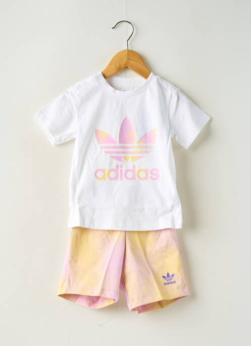 Ensemble short blanc ADIDAS pour fille