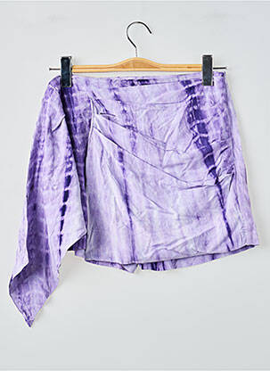 Jupe short violet CEMI femme