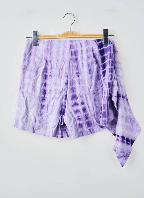 Jupe short violet CEMI femme