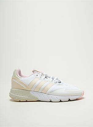 Baskets bout rond talon plat jusqu'à 3cm blanc ADIDAS femme