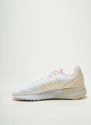 Baskets bout rond talon plat jusqu'à 3cm blanc ADIDAS femme