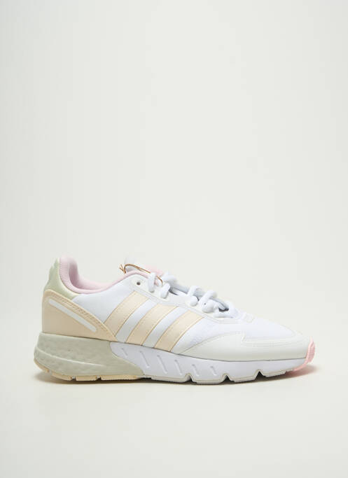 Baskets bout rond talon plat jusqu'à 3cm blanc ADIDAS femme