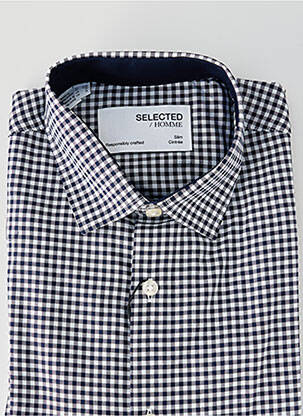 Chemise manches longues bleu SELECTED homme