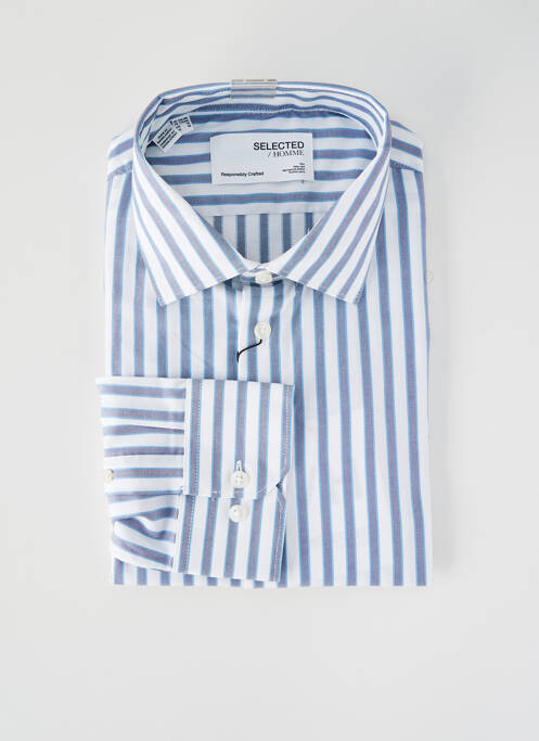 Chemise manches longues blanc SELECTED homme