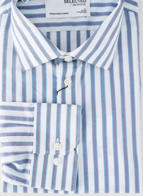Chemise manches longues blanc SELECTED homme