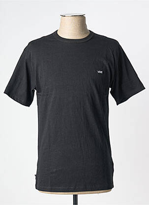 T-shirt col rond noir VANS homme