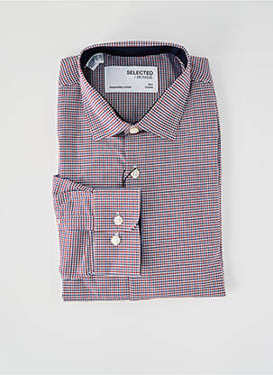 Chemise manches longues bleu SELECTED pour homme