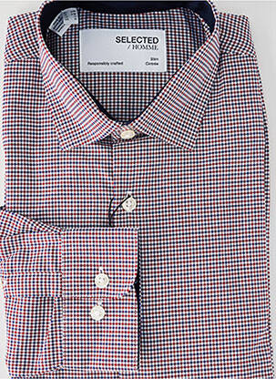 Chemise manches longues bleu SELECTED homme