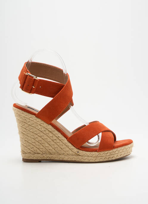 Sandales/Nu pieds orange ONLY pour femme