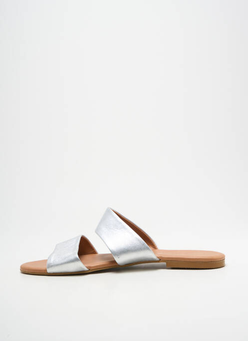 Sandales/Nu pieds argent EDC pour femme