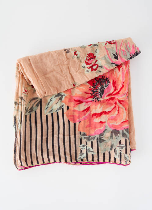 Foulard rose PIECES pour femme