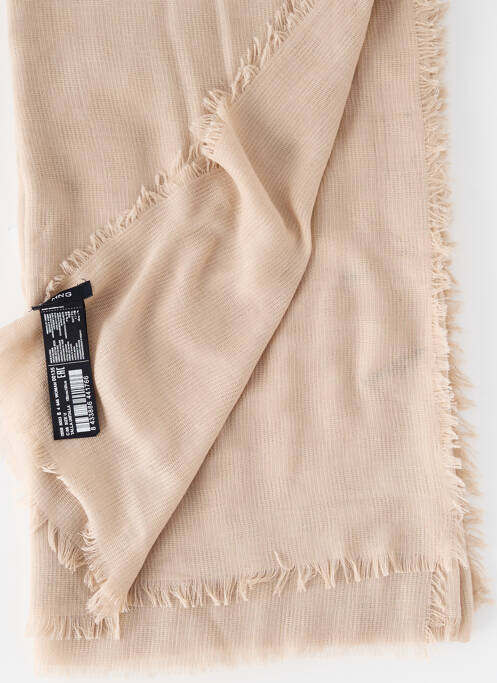 Foulard beige MANGO pour femme