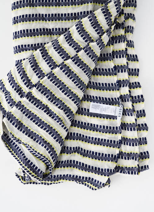 Foulard blanc PIECES pour femme