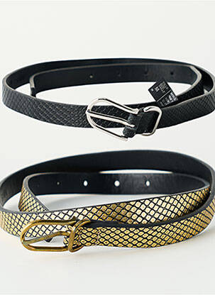 Ceinture noir MANGO femme