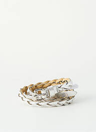Ceinture argent PIECES femme