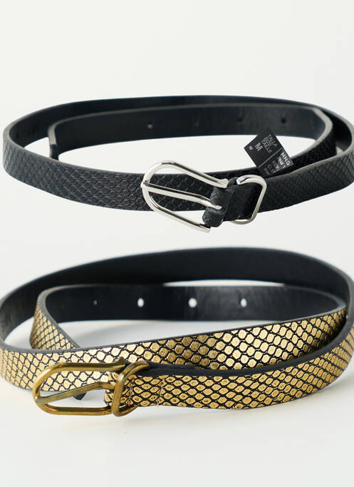Ceinture noir MANGO femme
