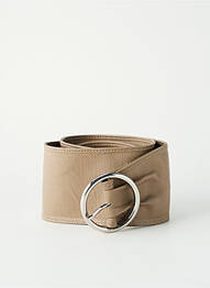 Ceinture taupe ZEB STYLE LAB  femme