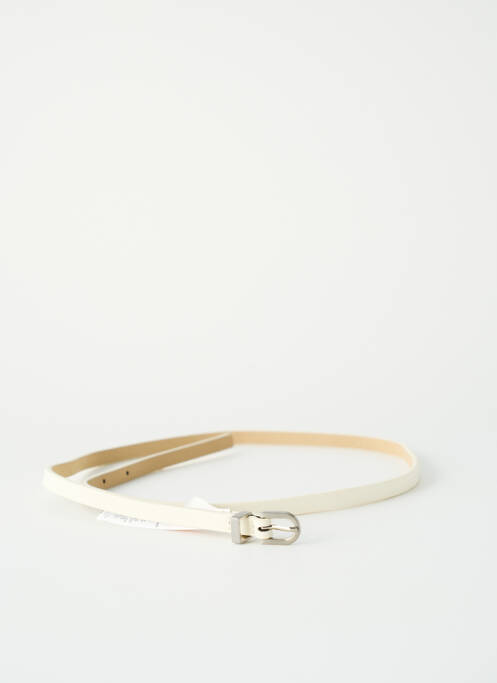 Ceinture blanc PIECES pour femme