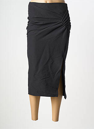 Jupe mi-longue noir ASTRID BLACK LABEL femme