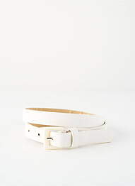 Ceinture blanc PIECES femme