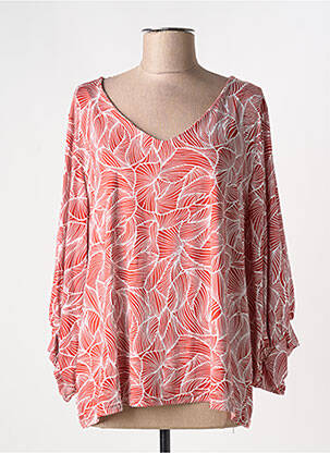 Top orange MULTIPLES femme