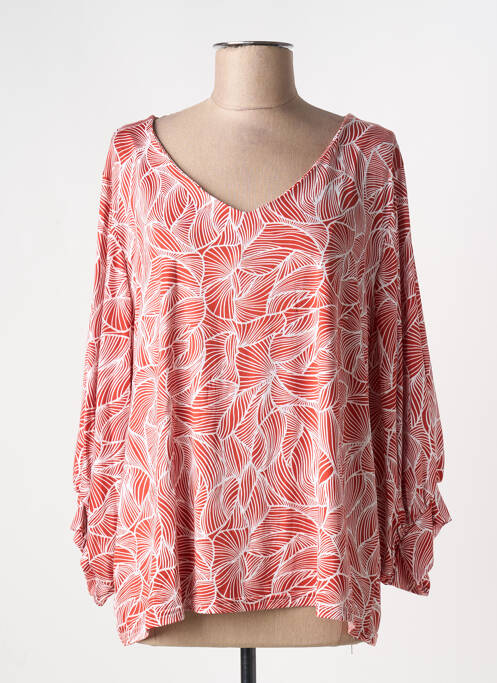 Top orange MULTIPLES femme