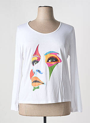 T-shirt blanc MULTIPLES femme