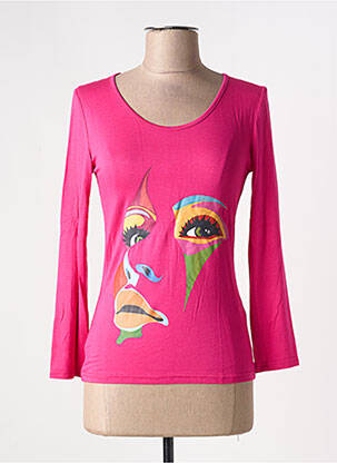 T-shirt rose MULTIPLES femme