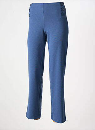 Pantalon droit bleu MULTIPLES femme