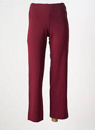 Pantalon droit bordeaux MULTIPLES femme