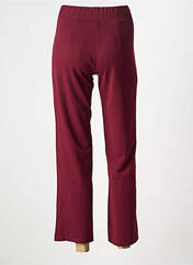 Pantalon droit bordeaux MULTIPLES femme seconde vue