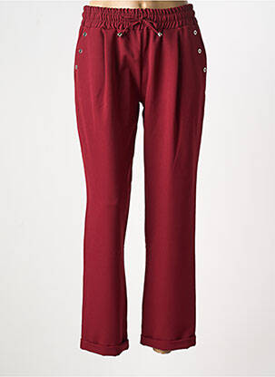 Pantalon droit rouge MULTIPLES femme