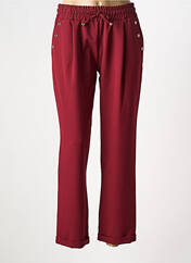 Pantalon droit rouge MULTIPLES femme seconde vue