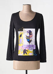 T-shirt noir MULTIPLES femme seconde vue