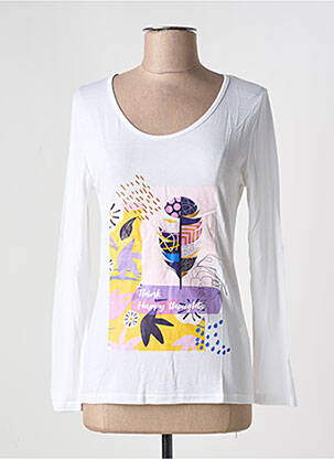 T-shirt blanc MULTIPLES femme