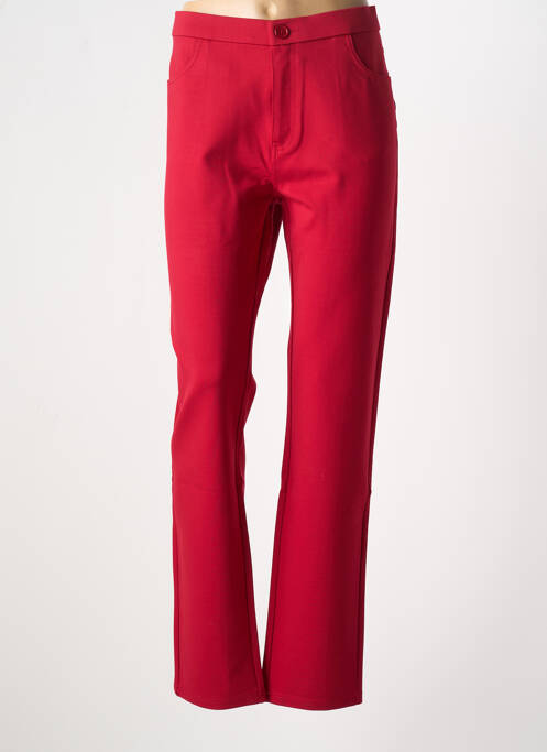 Pantalon slim rouge MULTIPLES femme